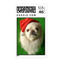 Pekingese Santa Claus! postage by oliver43 Pekingese Santa Claus! postage