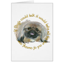 Pekingese Wit - If Dogs Could Talk Cards