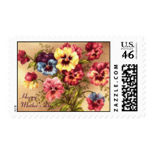 Pelargonium Mother's Day Card Stamps