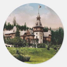 Pelesch (i.e., Peles) Castle, Sinaia, Roumania cla Sticker