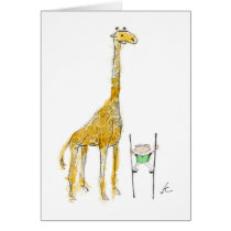 Pelham & the Giraffe Card cards