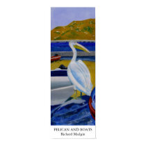 Pelican and Boats posters by richardmadgin Pelican and Boats posters