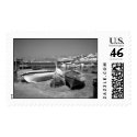 Pelican and Boats (Stamp)