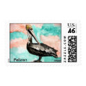 pelican_bird_3, Pelican postage