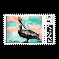 pelican_bird_3, Pelican postage