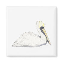 Pelican Magnet by ginyhogan Pelican Magnet