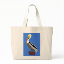 Pelican on a Piling Bag