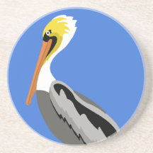 Pelican on a Piling Coaster
