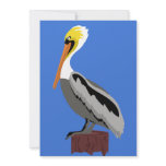 Pelican on a Piling Invitations