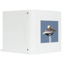 Pelican on a Stick 3 Ring Binders