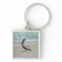Pelican on Outer Banks OBX NC Key Chains