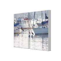 Pelican & Sailboats Wrapped Canvas Gallery Wrap Canvas