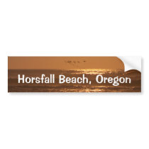 Pelican Sunset Horsfall Beach, Oregon Bumper Sticker