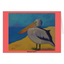 PELICAN WATCH - CARD by seapearls PELICAN WATCH - CARD