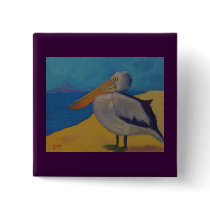 Pelican Watch - Pin buttons by seapearls Pelican Watch - Pin buttons