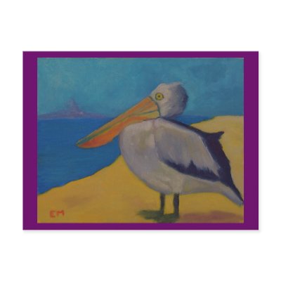Pelican Watch - Postcard by seapearls