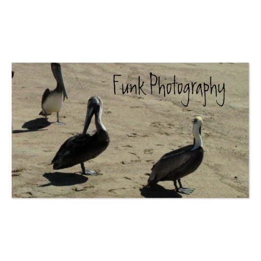 Pelicans on the Beach Business Card Templates