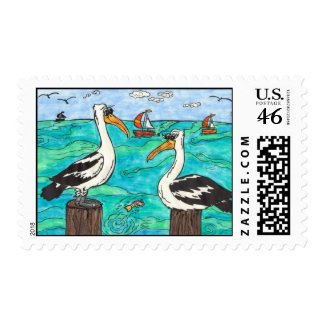 Pelicans stamp