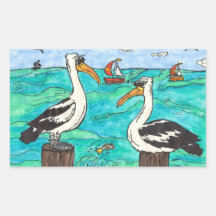 Pelicans stickers