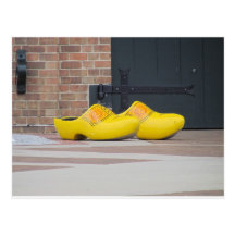 Pella, Iowa, Yellow Wooden Dutch Shoes Postcards