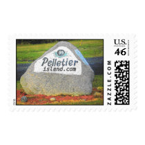 Pelletier Island Logo Postage Stamps by pelletierisland Pelletier Island Logo Postage Stamps