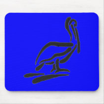 Pellican Bird Abstract Outline mousepads by OutDoorWorld Pellican Bird Abstract Outline mousepads