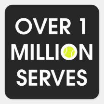 Pelota de tenis pegatinas cuadradas