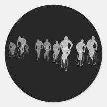 Peloton commute round stickers