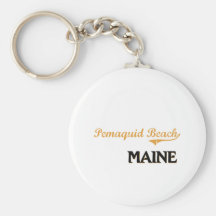 Pemaquid Beach Maine Classic Key Chain