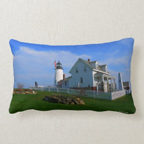 Pemaquid Lighthouse Pillow throwpillow