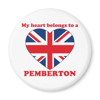 Pemberton Refrigerator Magnet by ValentinesDayTshirts