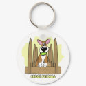 Pembroke Corgi Flyball Keychain