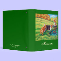 Pembroke Welsh Corgi Binder binders
