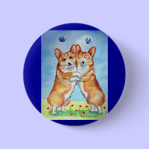 Pembroke Welsh Corgi Buttons