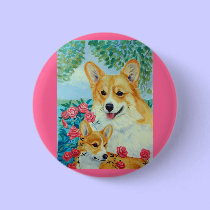 Pembroke Welsh Corgi Buttons