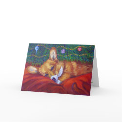 Pembroke Welsh Corgi Christmas Cards card