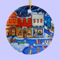 Pembroke Welsh Corgi Circle Ornament ornaments