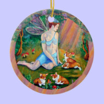 Pembroke Welsh Corgi Circle Ornament ornaments