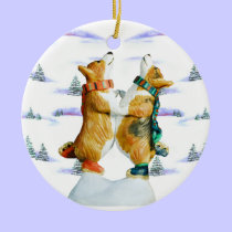 Pembroke Welsh Corgi Circle Ornament ornaments