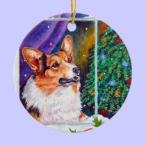 Pembroke Welsh Corgi Circle Ornament ornaments