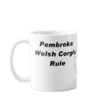 Pembroke Welsh Corgi Coffee Mug Head Silhouette
