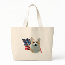 Pembroke Welsh Corgi Flag bags