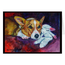 Pembroke Welsh Corgi Greeting Card