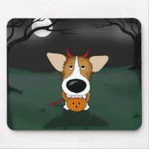Pembroke Welsh Corgi Halloween mousepads