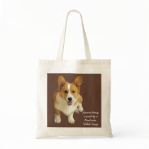 Pembroke Welsh Corgi Happy Tote Bag