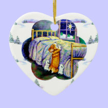 Pembroke Welsh Corgi Heart Ornament ornaments