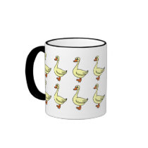 Pembroke Welsh Corgi Herding Ducks Mug by MenagerieMayhem Pembroke Welsh Corgi Herding Ducks Mug