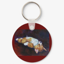 Pembroke Welsh Corgi Keychain by ladyartista Pembroke Welsh Corgi Keychain