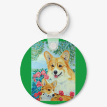 Pembroke Welsh Corgi Keychain by ladyartista Pembroke Welsh Corgi Keychain