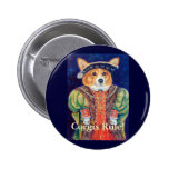 Pembroke Welsh Corgi King Button Pins